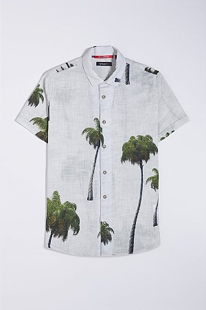 camisa estampa coqueiro