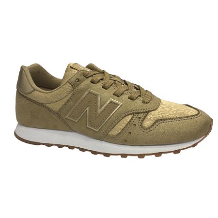 new balance dourado feminino