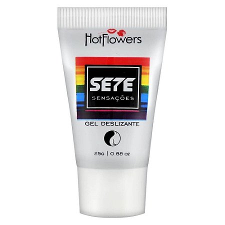 SETE SENSAÇÕES 25G GEL DESLIZANTE LGBT HOT FLOWERS