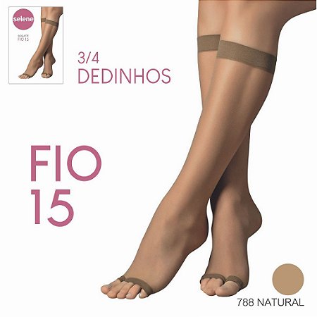Meia Selene 3/4 Dedinhos - Fio 15