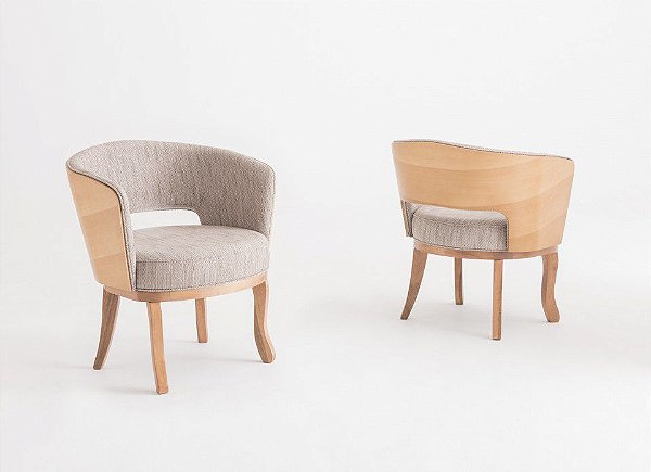 Poltrona Borgonha Lâmina Natural