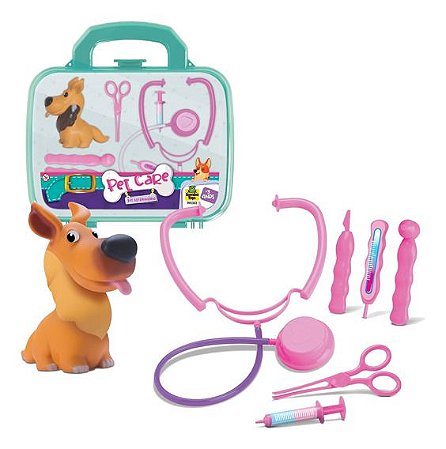 MALETA PET CARE KIT VETERINÁRIO - SAMBA TOYS