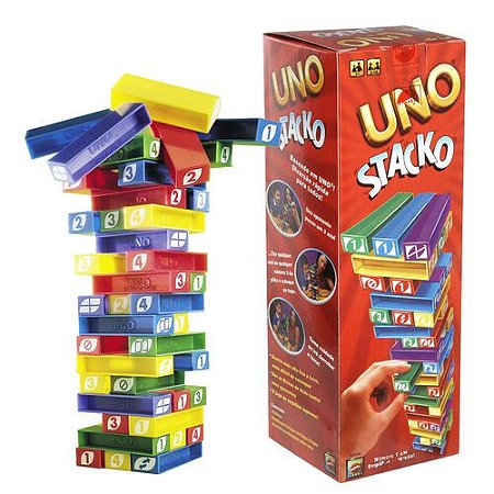 Jogo Uno Stacko da Mattel 45 Blocos - Mattel