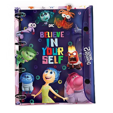 FICHÁRIO UNIVERSITÁRIO PVC CRISTAL DIVERTIDAMENTE