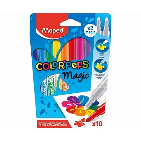 CANETINHA HIDROGRÁFICA COLOR PEPS MAGIC - MAPED