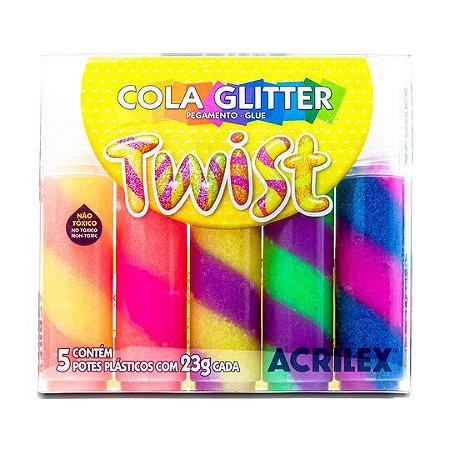 COLA GLITTER TWIST COM 5 - ACRILEX