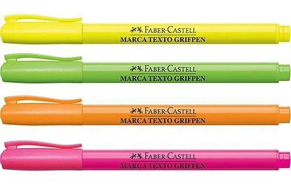 MARCA TEXTO GRIFPEN COLORS NEON AVULSO - FABER-CASTELL