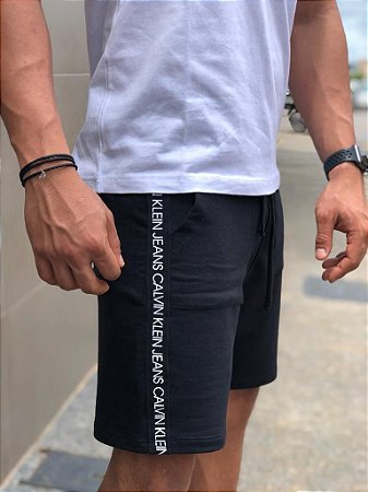 short moletom calvin klein masculino