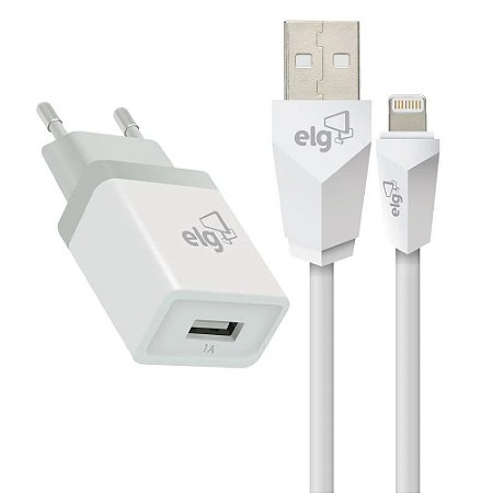 Kit Carregador Parede Universal Usb + Cabo Lightning Kt810wc