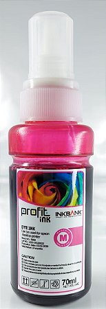 Refil de Tinta Epson L355 375 395 555 L120 L800 L805 T644 Magenta 70ml.