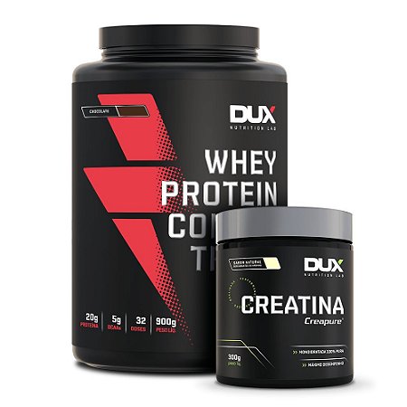 Combo Creatina Creapure 300g + Whey Concentrado 900g - DUX
