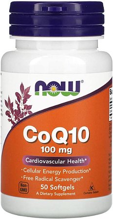 Coq 10 Now Foods 100mg 50 Softgels