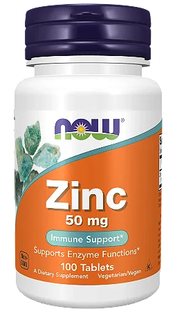 Zinco 50mg Now Foods 100 tablets