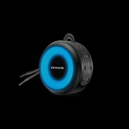 Caixa de Som Speaker AIWA SP-02 10W BT 16H IP65 RGB USB TWS