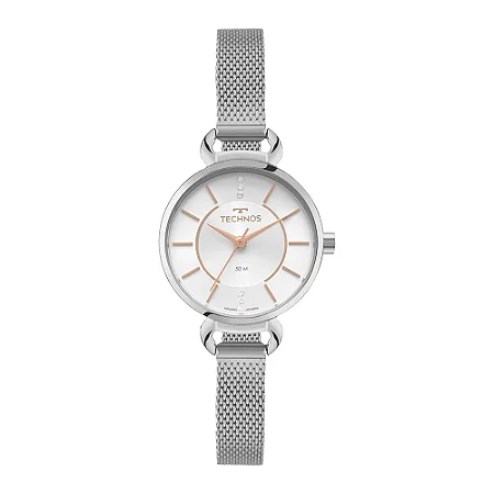 Relógio Technos Feminino Elegance Mini Prata 2035NBP/1K