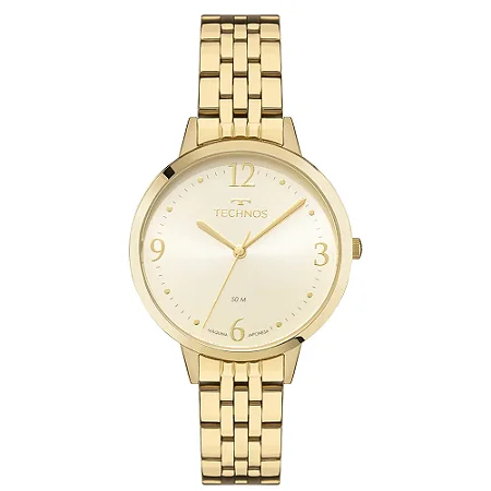 Relógio Technos Feminino Elegance Dress Dourado 2035NBU/1X