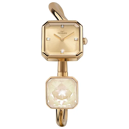 Relógio Technos Feminino Elegance Crystal Dourado 751AA/1D