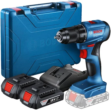 Parafusadeira Furadeira 18V Bosch 2 baterias e Maleta GSR 185LI
