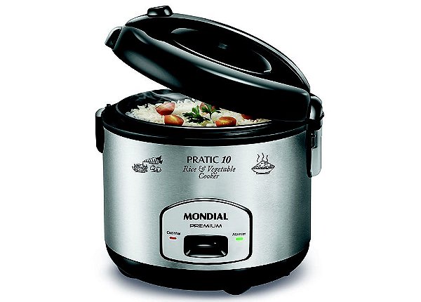 Panela Elétrica Mondial Pratic Rice 10 – Black