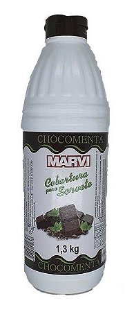 Cobertura P/sorvete Chocomenta 1,3kg Marvi