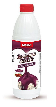 Cobertura P/sorvete Açaí C/guaraná 1,3kg Marvi