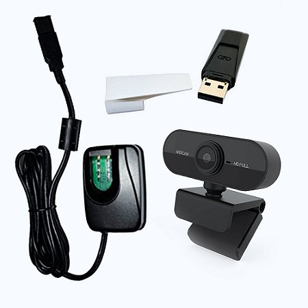 Pack Econômico (Leitor biométrico + Webcam + token) + Frete grátis