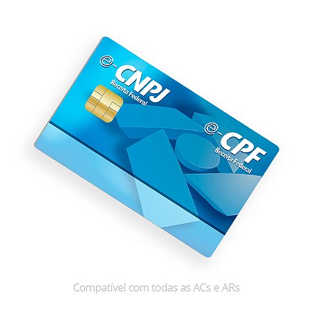 Cartão SmartCard para Certificado Digital A3