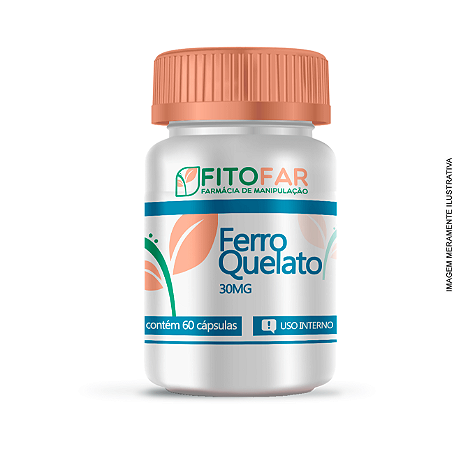 Ferro Quelato 30MG - 60 Cápsulas