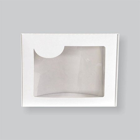 Caixa Branca com Visor - 17x13x4cm - 20 unds.