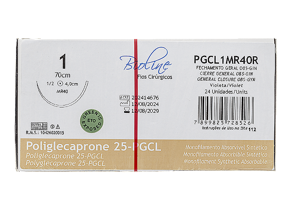 PGCL1MR40R | Fio PGC25 Violeta 1 AG Cilíndrica  1/2 Circ. 40 mm