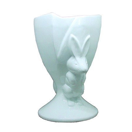 vaso coelho branco clean 27cm