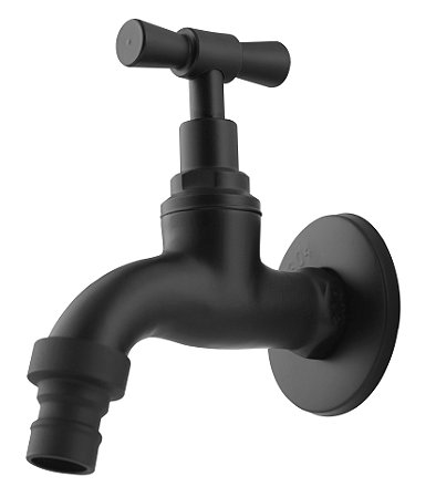 Torneira Exclusive Jardim Aço Inox 304 Preto - 30 Anos de Garantia