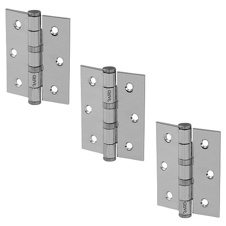 KIT 3 DOBRADIÇA 2mm 2,5x6x7,5cm