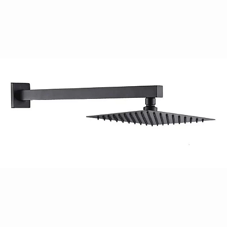 DUCHA QUADRADA INOX 8 20X20 PRETO