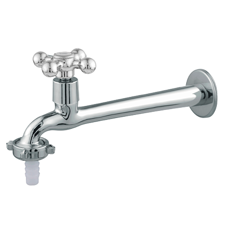 Torneira Multiuso de Parede em Metal 22cm C/Bico Sistema 1/4 Volta C33