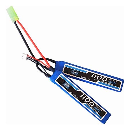 Bateria Lipo ULTRA - 7.4V/2S(2 pack) - 1100mAh - 20C/40CAIRSOFT