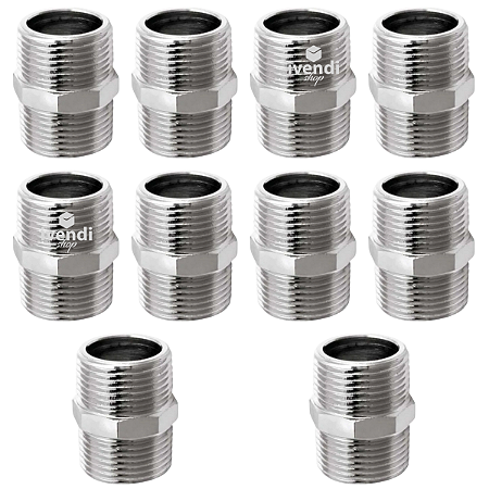 Kit 10x Nipple Metal Duplo