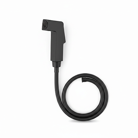 Kit Ducha Higienica Black Abs Sem registro