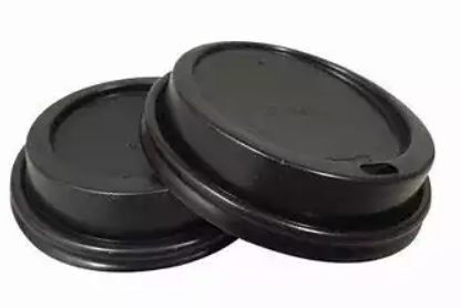 Tampa bico Preto para Copos de Papel de 180ml com 100un