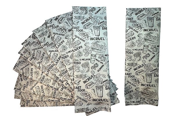 Sache de Guardanapo embalado SABOROSO medida 11x40 c/2.000 sache e 4.000guardanapos