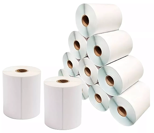 Etiqueta Retangular Branca sem impressão c/1000