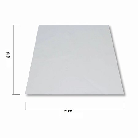 Papel Manteiga para Pizza 20x20 Branco sem impressão c/1.000un