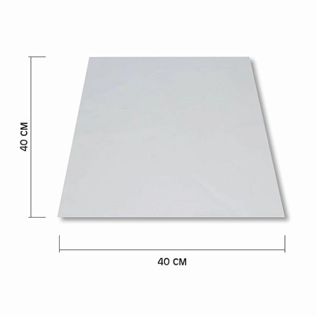 Papel Manteiga para Pizza 45x45 Branco sem impressão c/1.000un