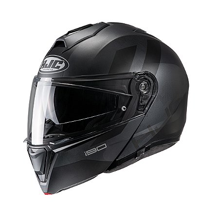 Capacete Hjc I90 Syrex Preto E Cinza 55