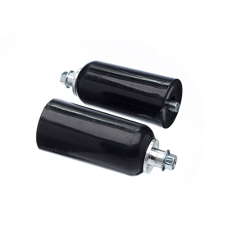 Slider Universal Bering Batente (par) Unicolor Plastic Preto