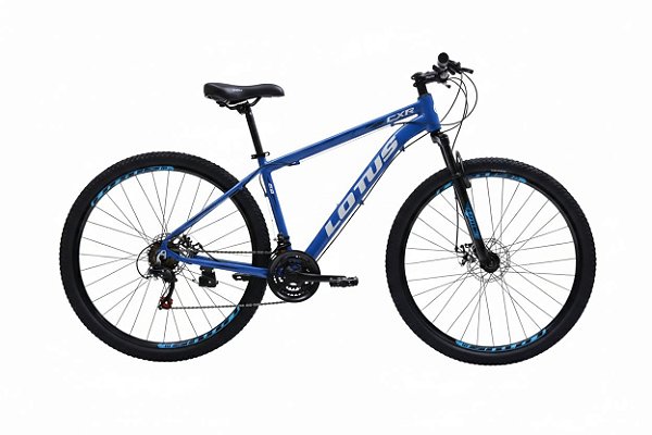 Bicicleta Cairu Aro 29 Lotus CXR 17.5 21V Alumínio Azul E Branco