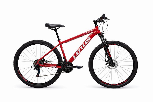 Bicicleta Cairu Aro 29 Lotus CXR 17.5 21V Alumínio Vermelho e Preto