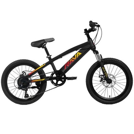 Bicicleta JPP Rava Pressure Jr Aro 20 7 Velocidades Shimano Preto Vermelho E Amarelo