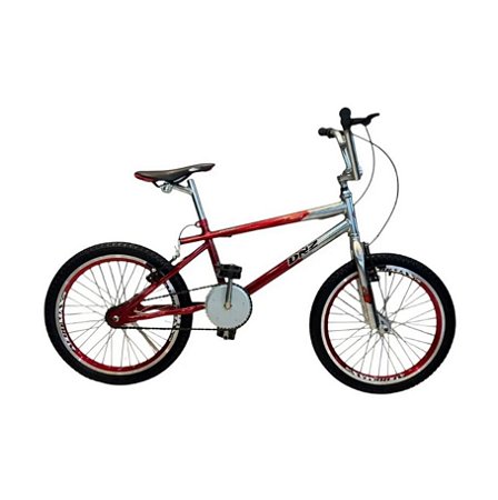 Bicicleta DNZ Aro 20 Cross Freestyle Vermelha E Cromado