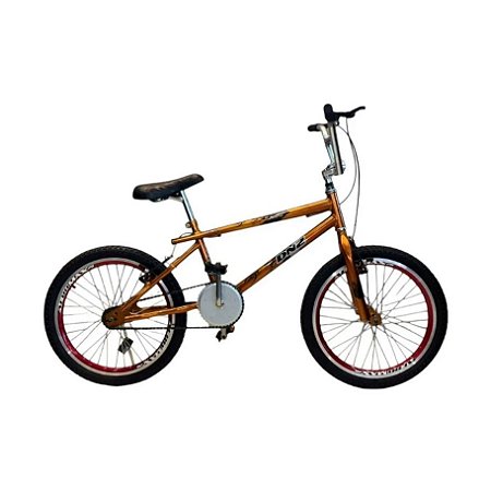 Bicicleta DNZ Aro 20 Cross Freestyle Dourada